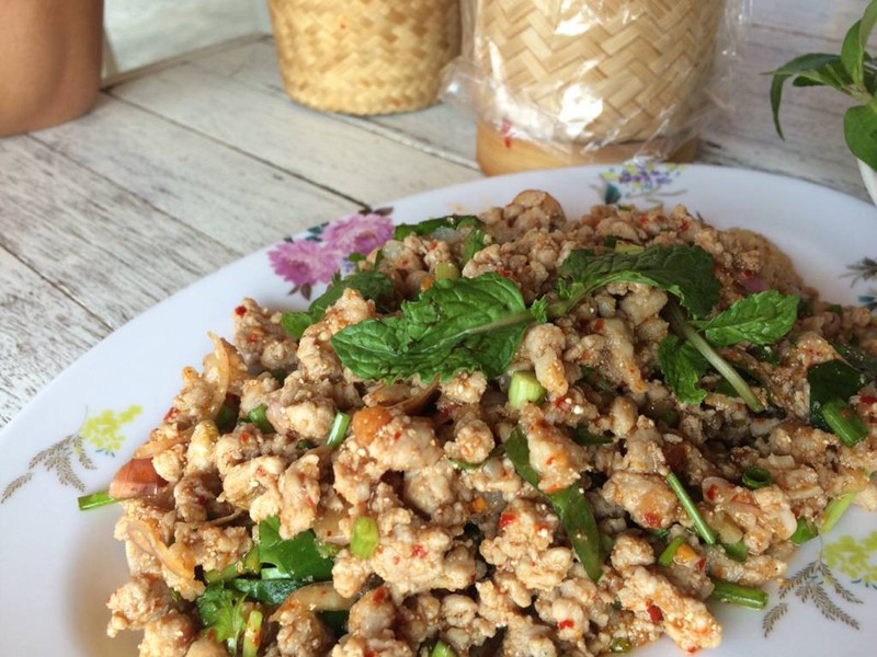 ลาบหมู 50฿. หมูนุ่มไม่ด้าน นัว