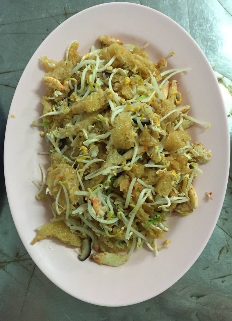 กระเพาะปลาผัดแห้ง