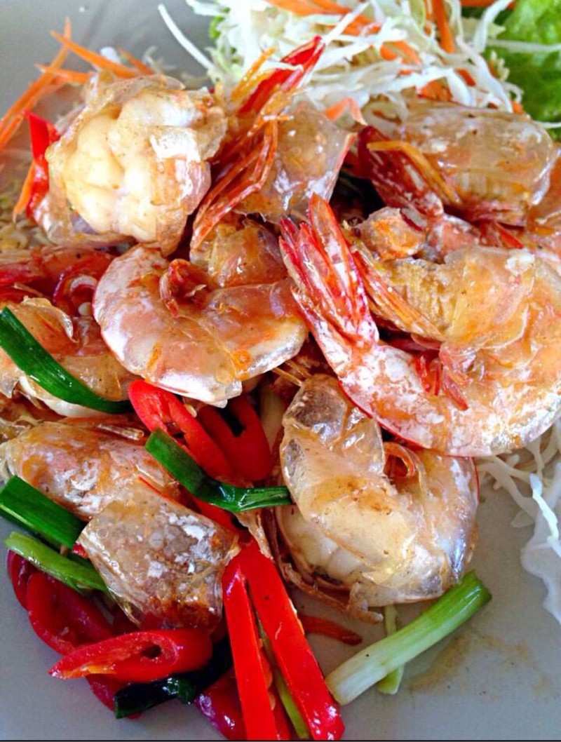 กุ้งผัดพริกเกลือ