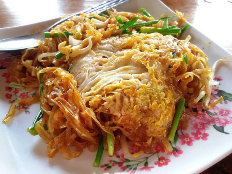 ผัดหมี่กระโทก จานเล็ก ไม่ใส่หมู