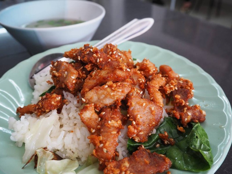 ข้าวหมูทอด 40 บาท