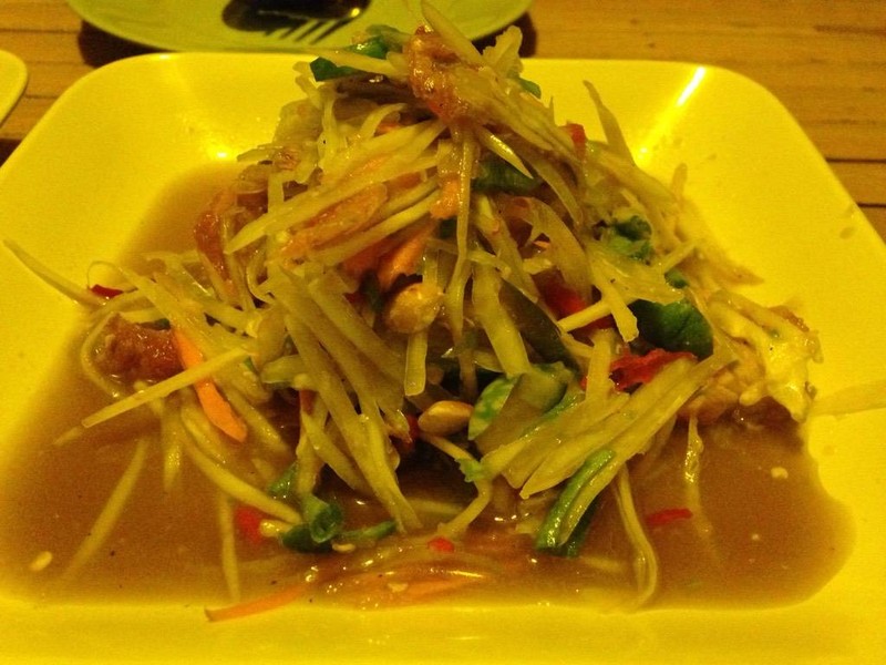 ตำปูปลาร้าหมูย่าง