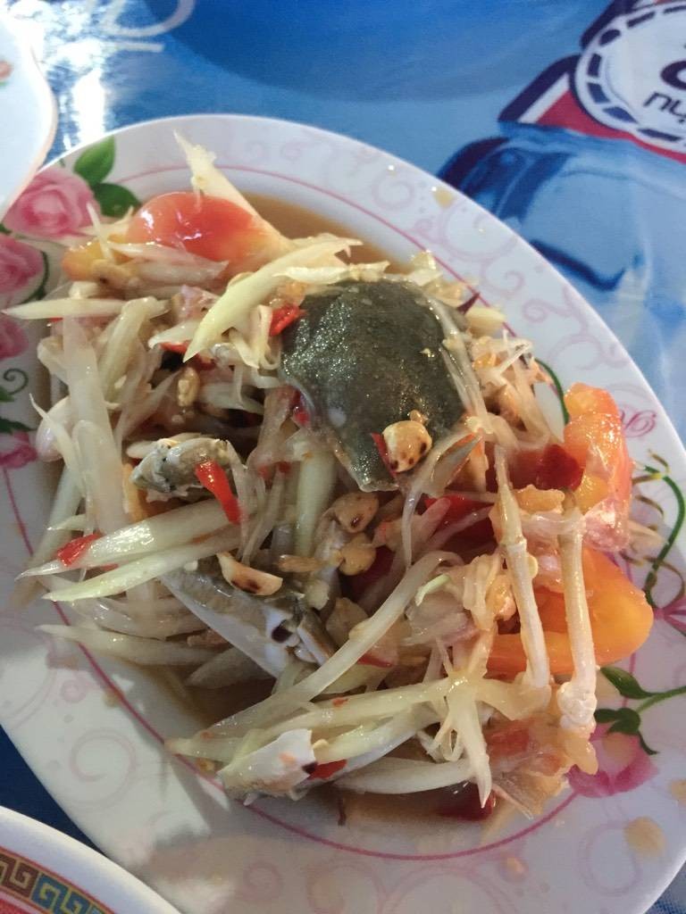 ส้มตำปูม้า(ปูม้าเคาะมาพร้อมทานมากคะ) 