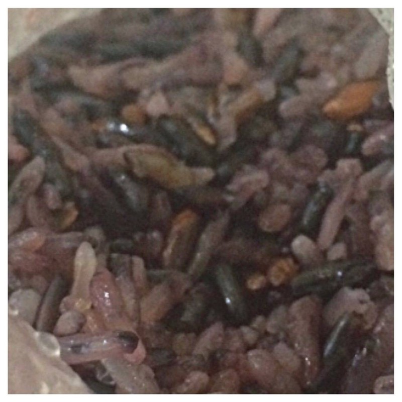 2015-08-09: ข้าวเหนียวดำนึ่ง / ร้านติ๋ม ย้ายมา A001 ตลาดเสรี the nine พระราม 9