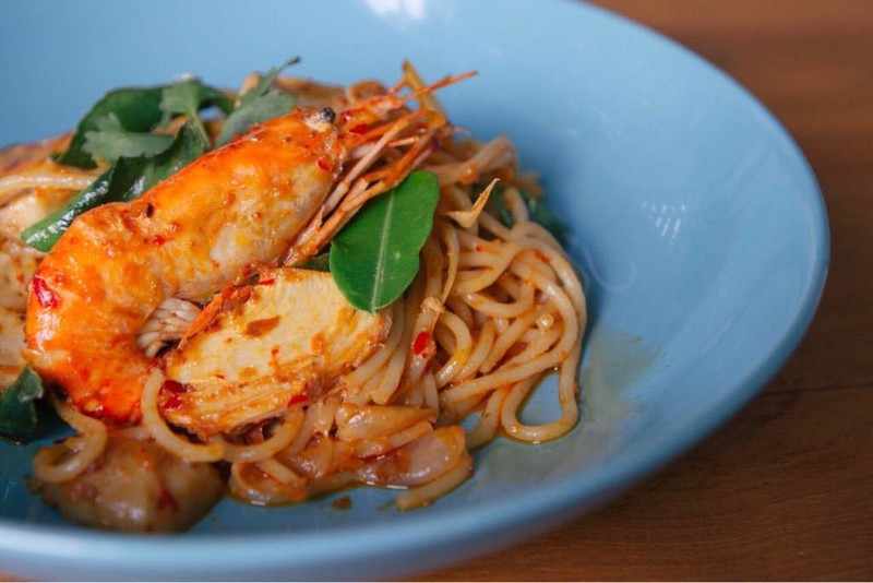 สปาเกตตี้ต้มยำกุ้ง