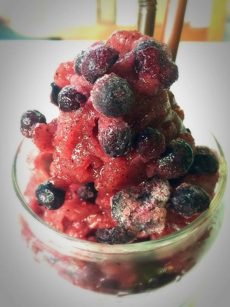 บลูเบอร์รี่โซดาปั่น