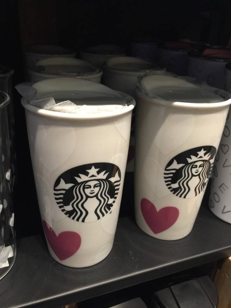 แก้วเซรามิควาเลนไทน์ 800.-@ Starbucks Sf Sinemy City