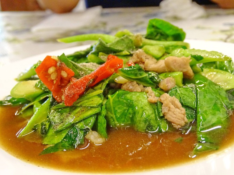 ผัดคะน้าน้ำมันหอย
