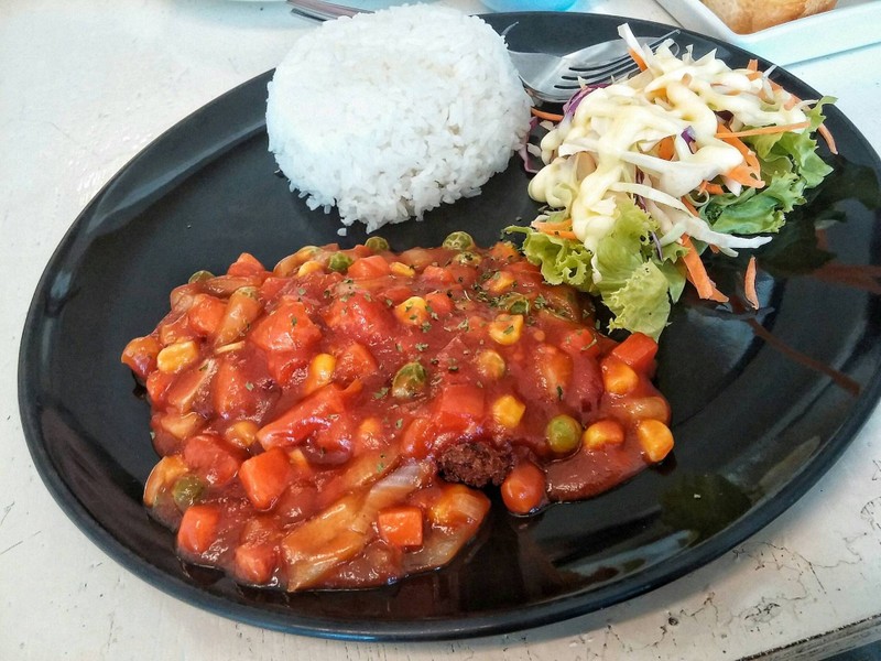 ข้าวสเต็กปลาละไม