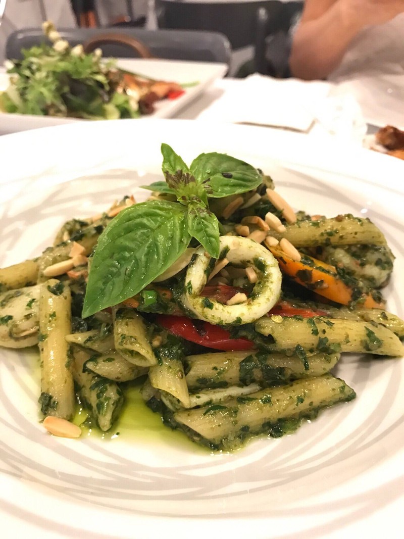 สปาเก็ตตี้ทะเลซอสเพสโต้แบบเผ็ด