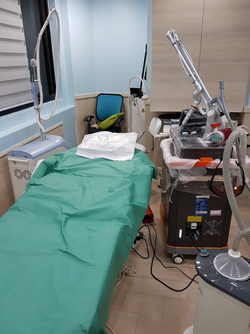 เตียงตอนทำเลเซอร์