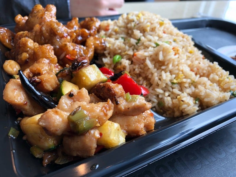 Orange Chicken, Kung Pao Chicken, Chicken Teriyaki And Fried Rice