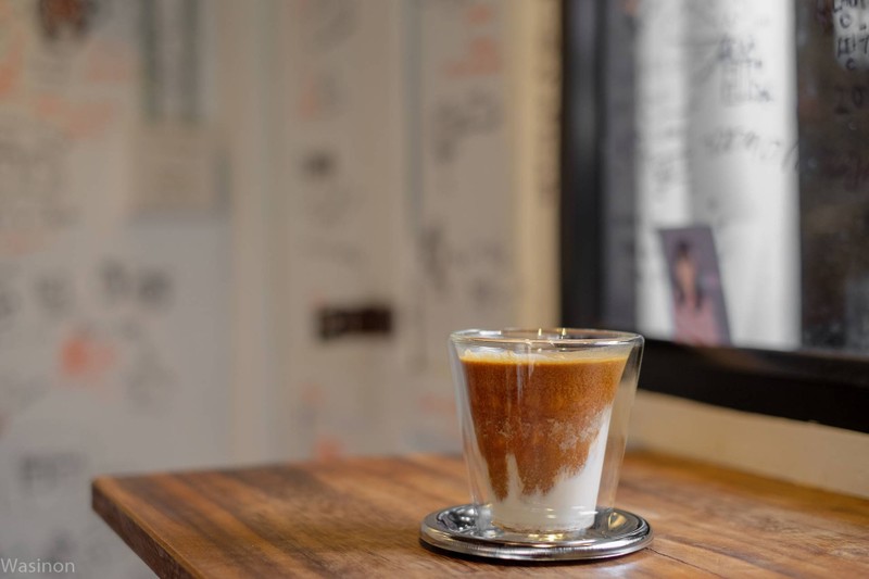 A Shot of Espresso with Pistachio Milk 
(good for cow milk allergy)