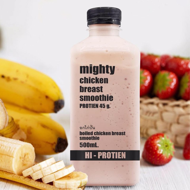 Mighty อกไก่ปั่น ผลไม้แท้ 100%