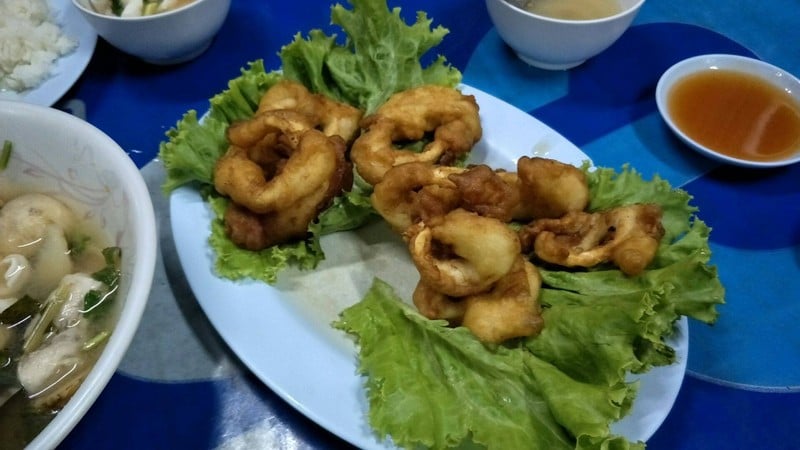 หมึกชุบแป้งทอด 200บาท