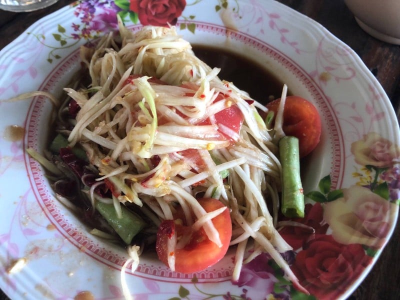 ตำลาวไม่เผ็ด 