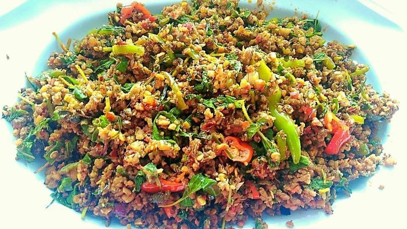 ผัดเผ็ดนกสับ ( แห้งๆๆๆ )