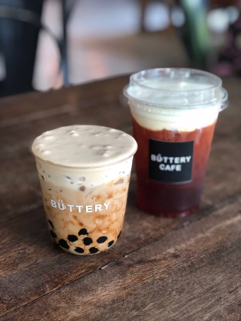 Buttery Boba Milk Tea and Thai Iced Tea + Cream Cheese