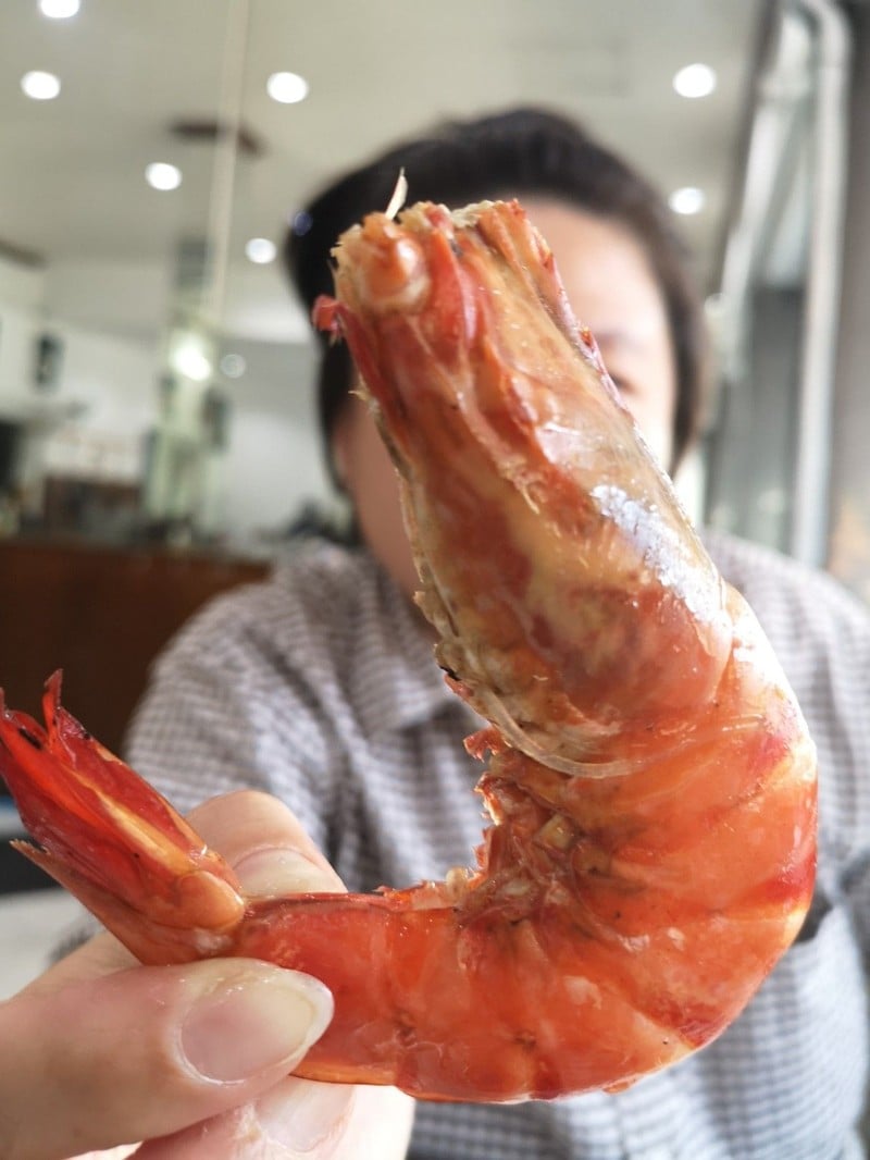 ขนาดของกุ้งไม่ธรรมดาจริงๆ