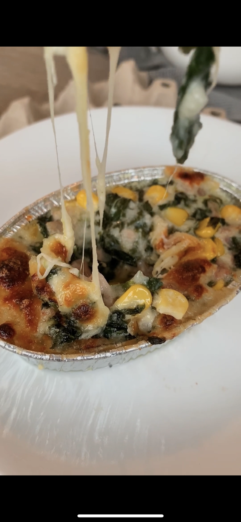 ผักโขมอบชีส เครื่องแน่นมาก 