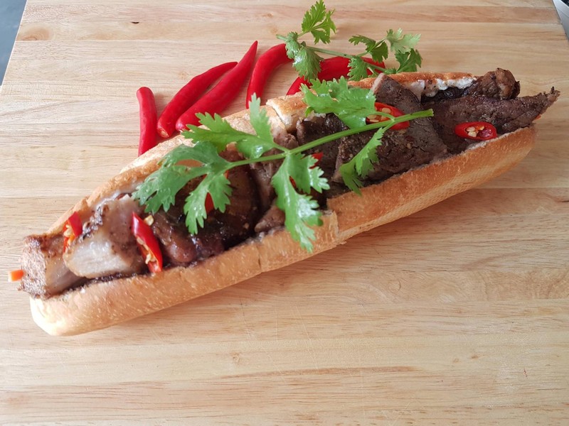 Authentic French crusty baguette large meat portion a very attractive taste I wi