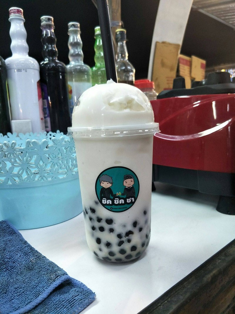 นมสดปั่นไข่มุก