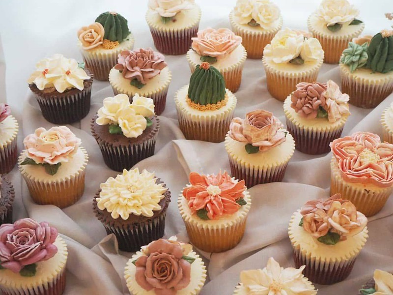 คัพเค้กดอกไม้สไตล์เกาหลี