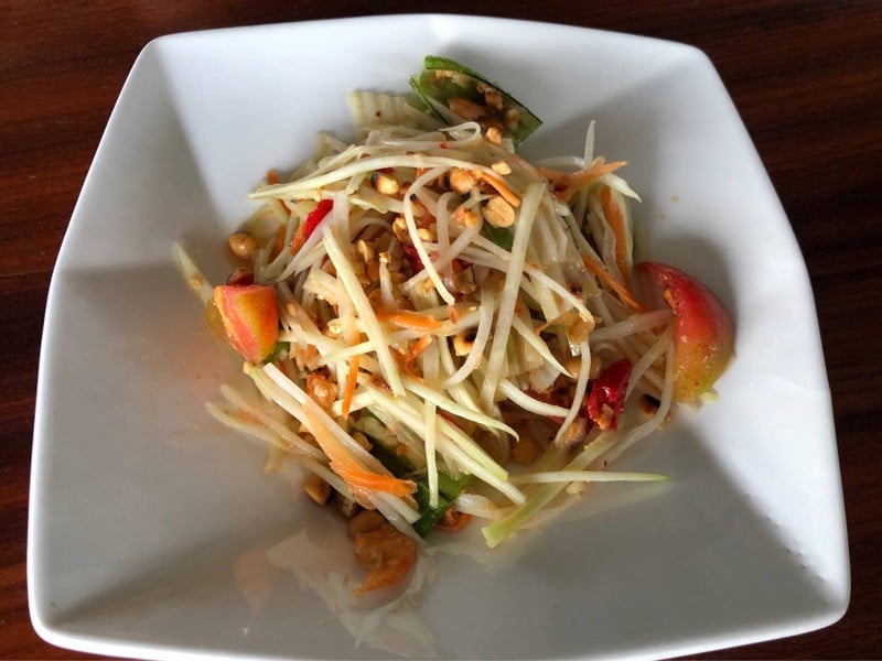 ส้มตำ สั่งกิน ส้มตำเส้นมะละกอเหนียวเชียว