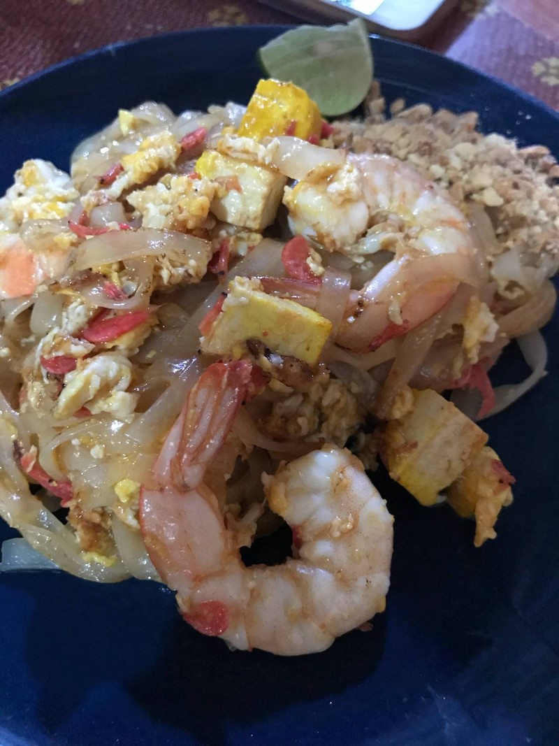 ผัดไทยกุ้งสด