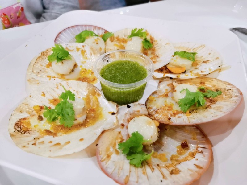 หอยสด​ น้ำจิ้มดี