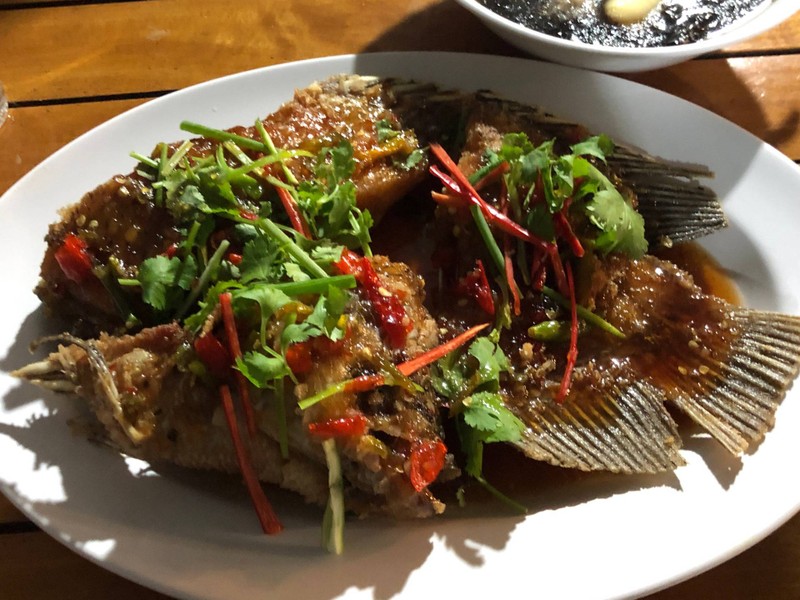 ปลาแรดราดพริก ดีงาม