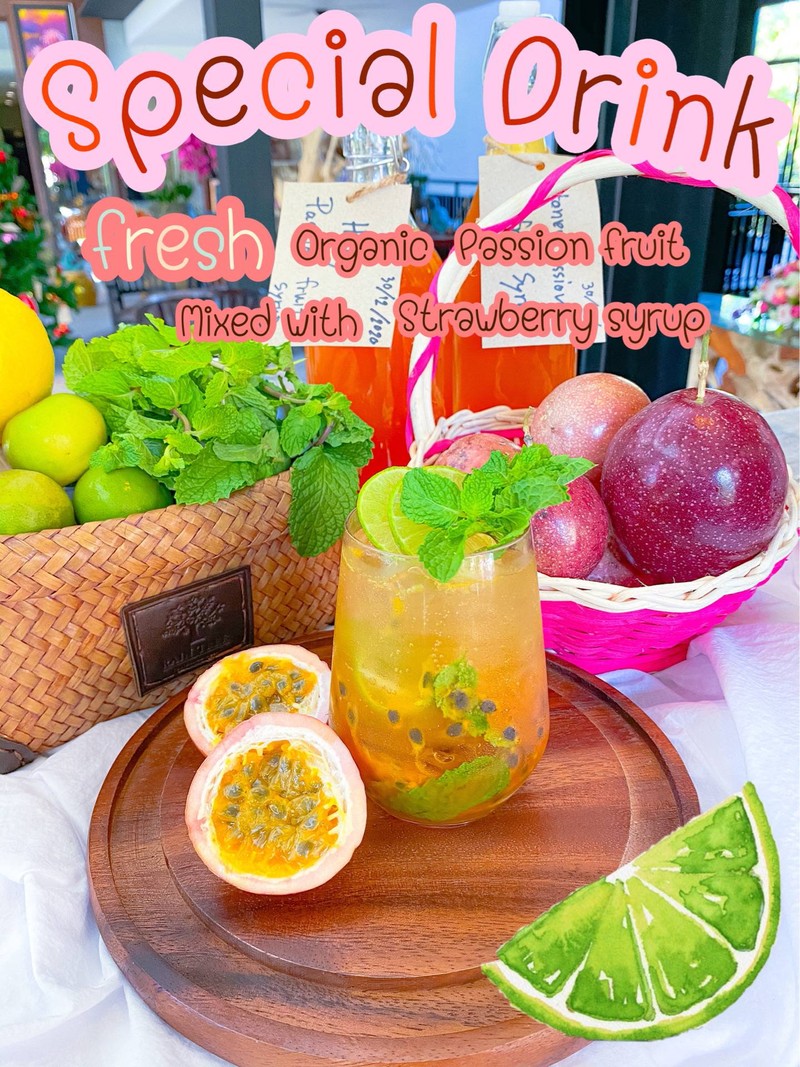 เสาวรสกับน้ำเชื่อมสตอเบอรี่ หวานชื่นใจ