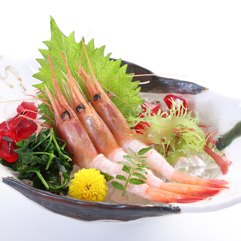 AMA EBI SASHIMI