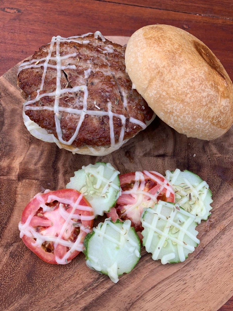 แฮมเบอเกอรเนื้ออร่อยดี