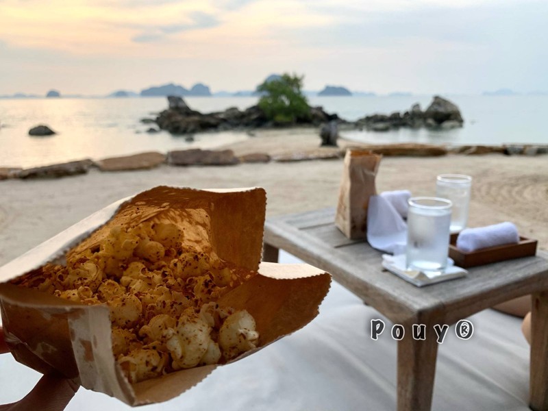 ทุกเย็นมีpop corn ที่beach