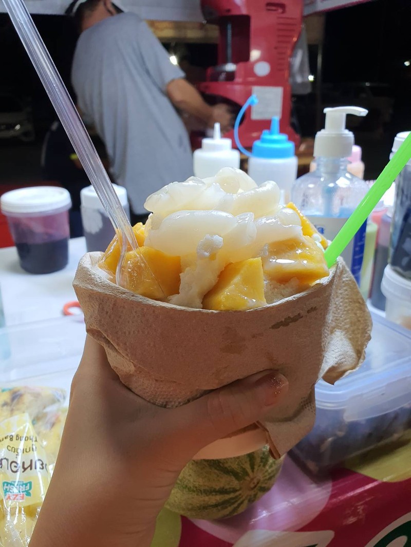 บิงซูนมสดเงาะ+มะม่วง