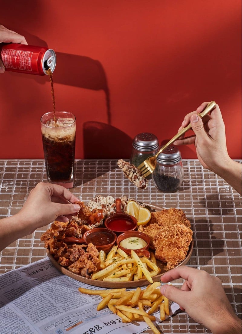 Jumbo set (ไก่คาราเกะ+หมึกทอด+ดอลลี่ทอด+เฟรนฟราย)