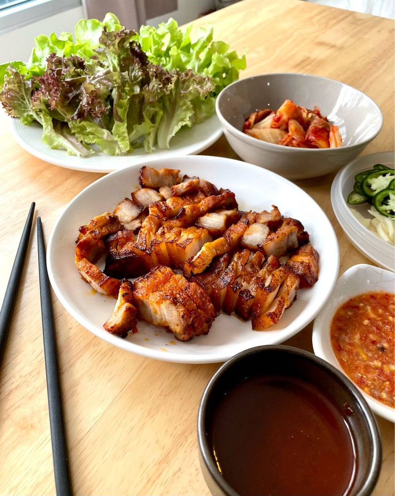 หมูสามชั้นย่างเกาหลี