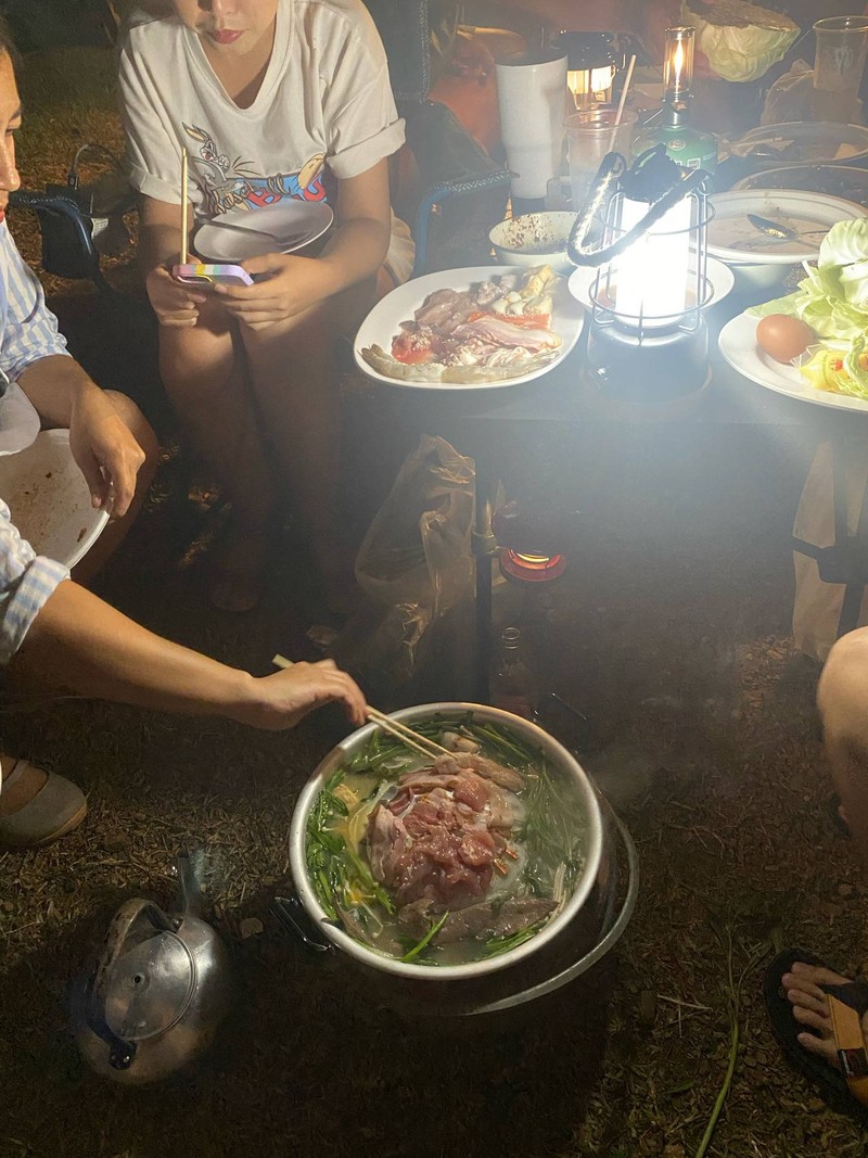 อากาศเย็นอบอุ่นร่างกายด้วยหมูทะ