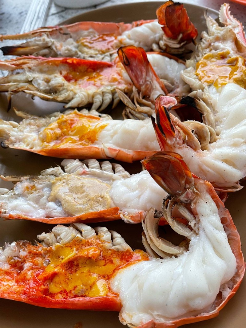 กุ้งเผา เนื้อเด้งๆ สดๆ ขนาด 3 ตัวโล