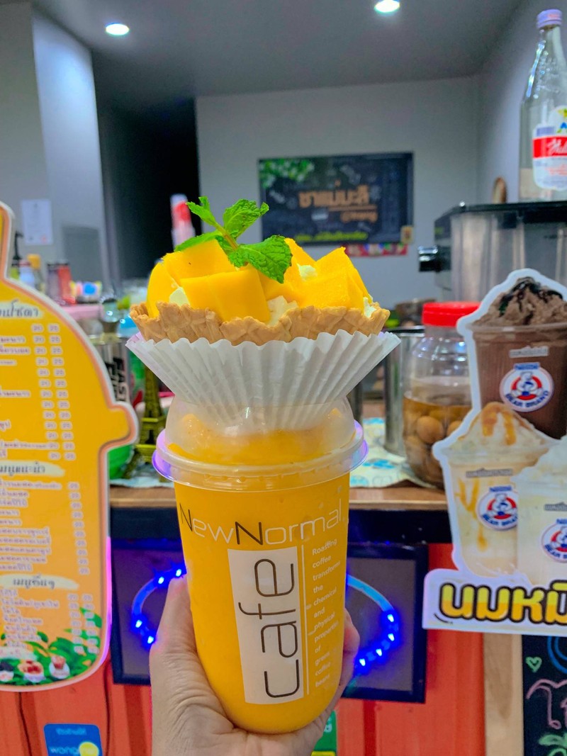 มะม่วงวาฟเฟิลกรอบ