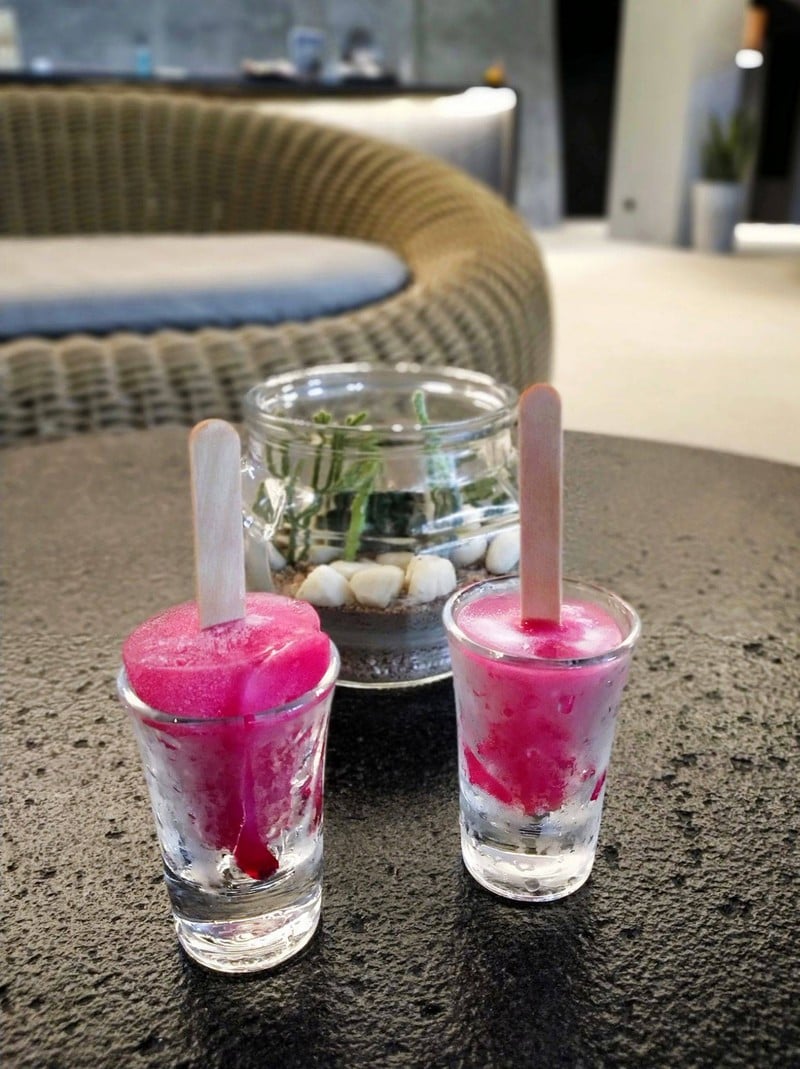 Welcome drink เป็นไอติมหวานเย็น
