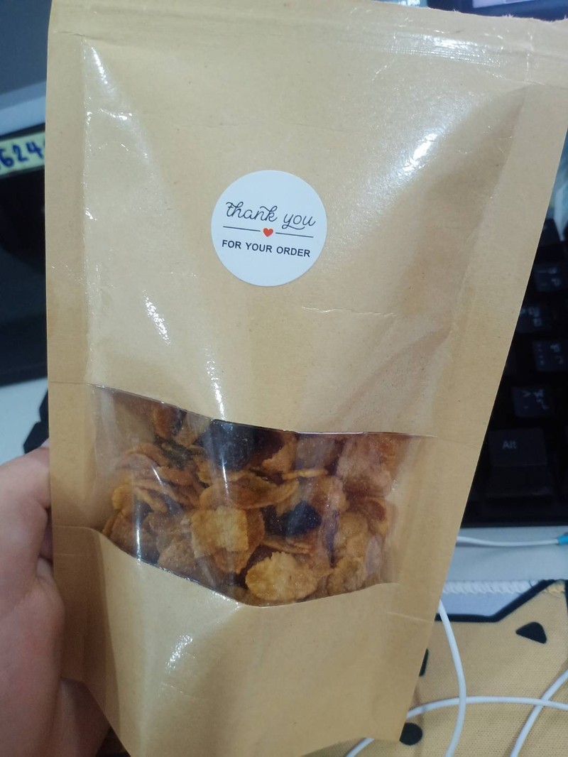 อร่อยค่ะ ไม่หวานมาก หอมน้ำผึ้ง กินไม่หมดมีถุงซิบล็อคให้