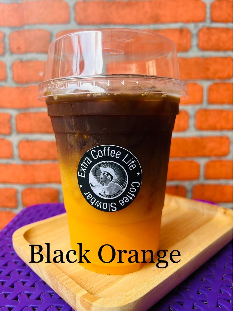 กาแฟ อเมริกาโน่ & น้ำส้มคั้นสดแท้100%