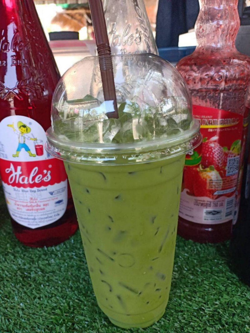 ชาเขียวนมสดเย็น