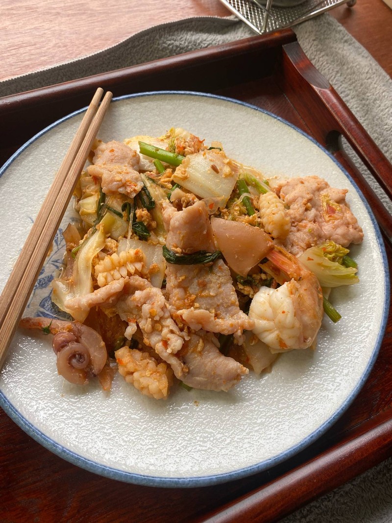 สุกี้ทะเลรวมหมู 