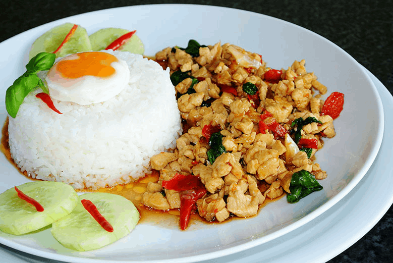 กระเพราไก่