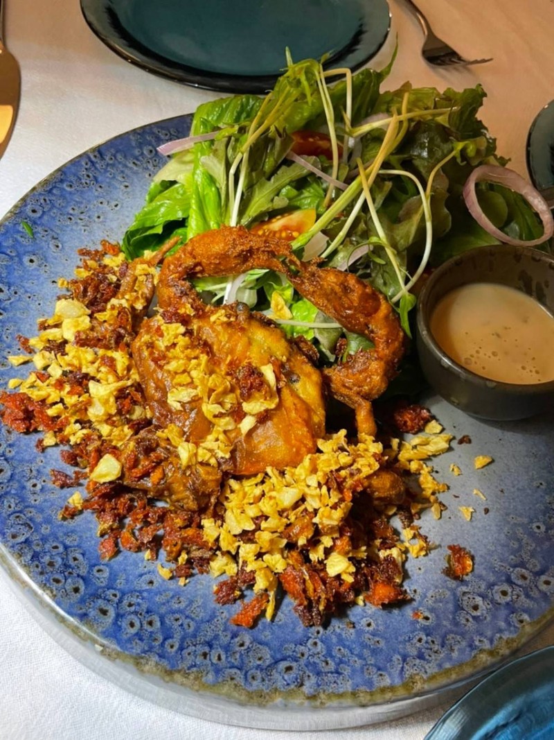 Turmeric Soft Shell Crab Salad