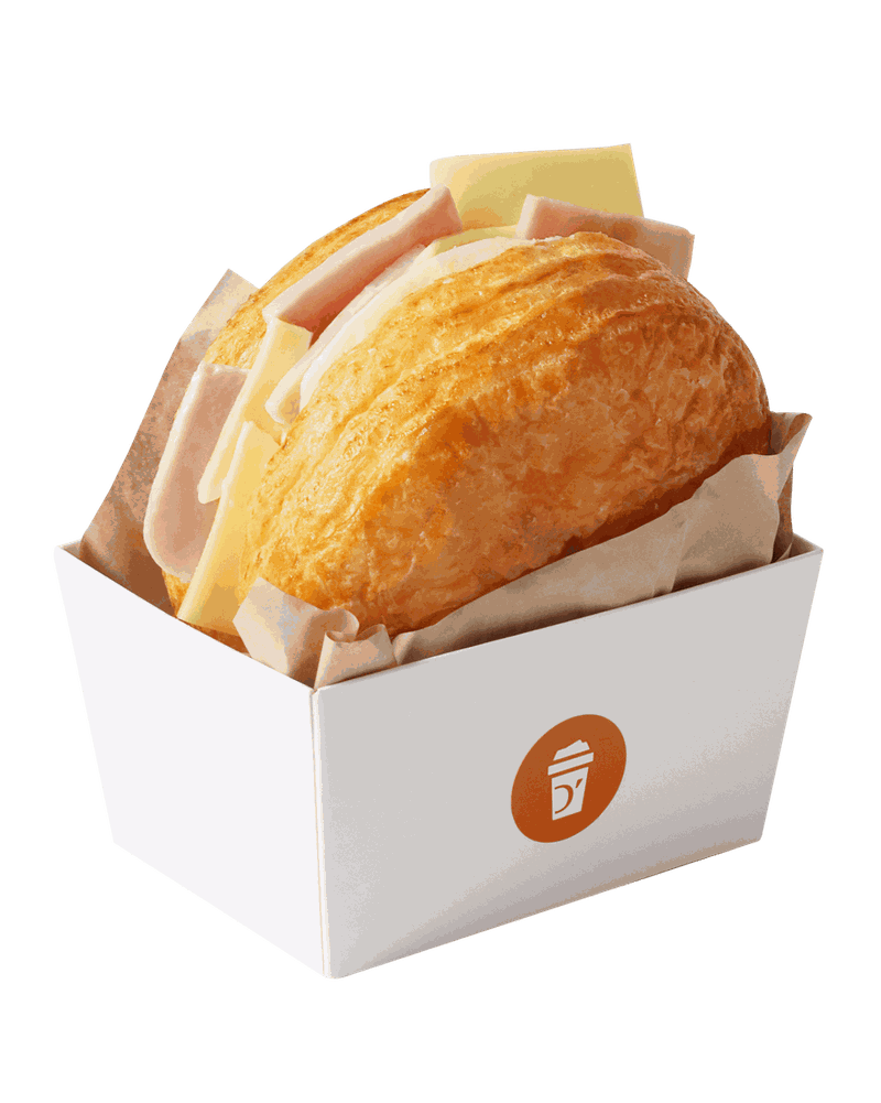 ครัวซองต์เบอร์เกอร์ รส แฮมชีส x ไข่ดาว