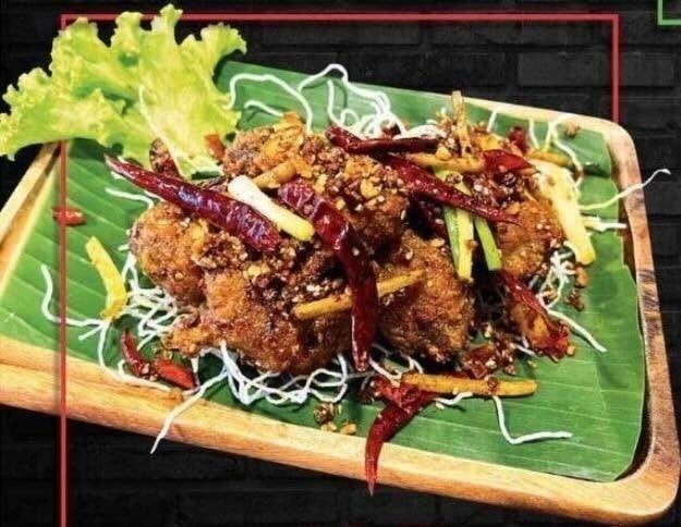 ซี่โครงหมูทอดหม่าล่า